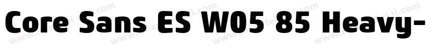Core Sans ES W05 85 Heavy字体转换